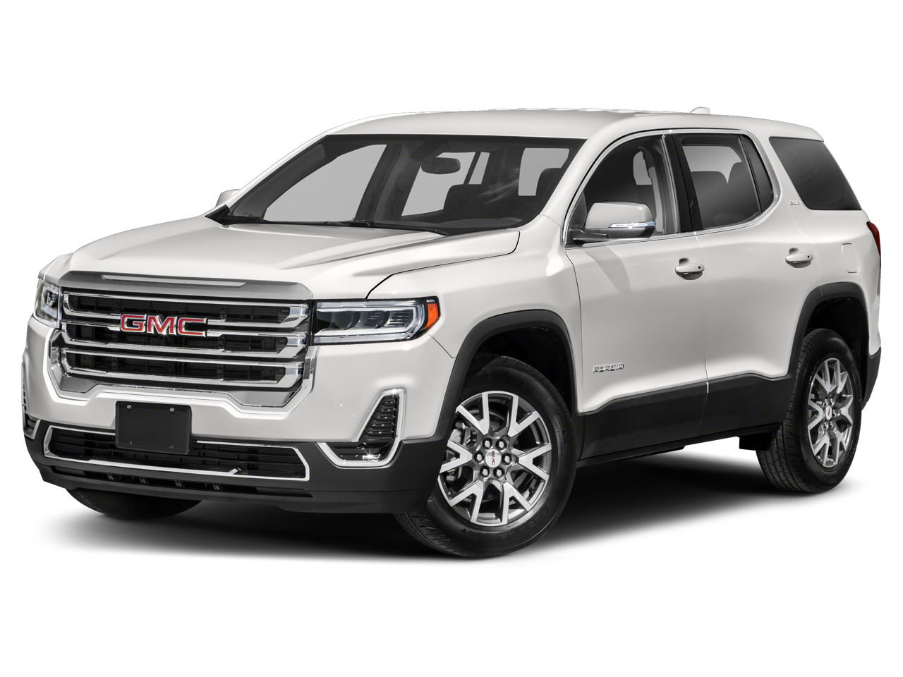 2020 GMC Acadia SLT in Smokey Quartz Metallic — front three-quarter view