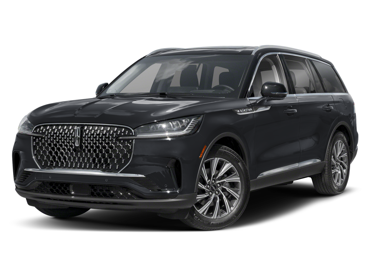 2025 Lincoln Aviator Premiere in Red — front three-quarter view