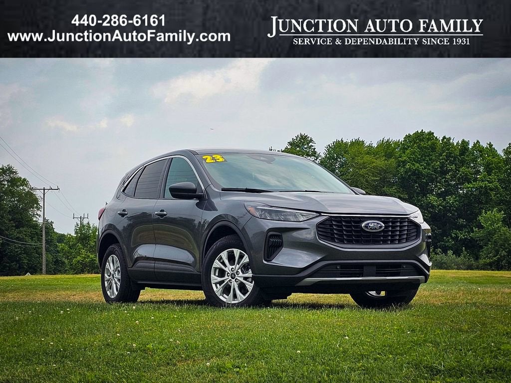 2023 Ford Escape Active in Grey — front three-quarter view