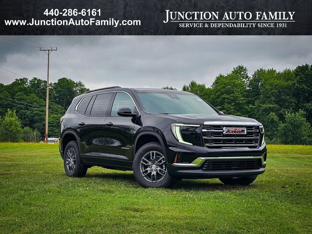 2026 GMC Acadia Elevation in Ebony Twilight Metallic — front three-quarter view