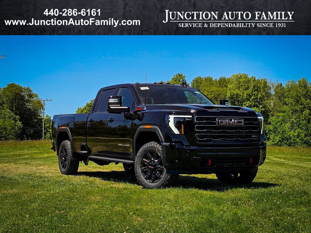 2026 GMC Sierra 3500 HD AT4 in Onyx Black — front three-quarter view