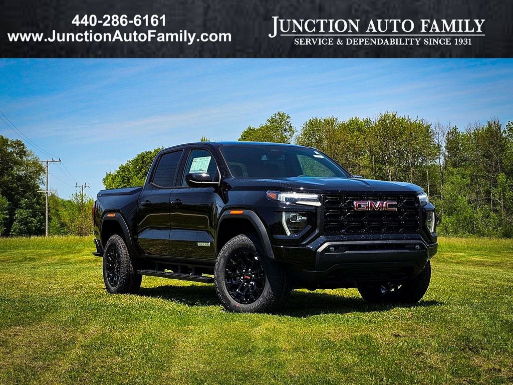 2026 GMC Canyon Elevation in Onyx Black — front three-quarter view