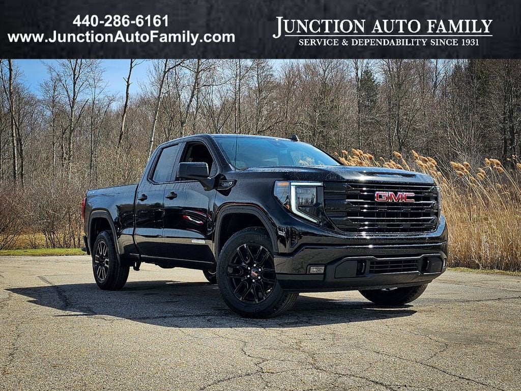 2026 GMC Sierra 1500 Elevation in Onyx Black — front three-quarter view