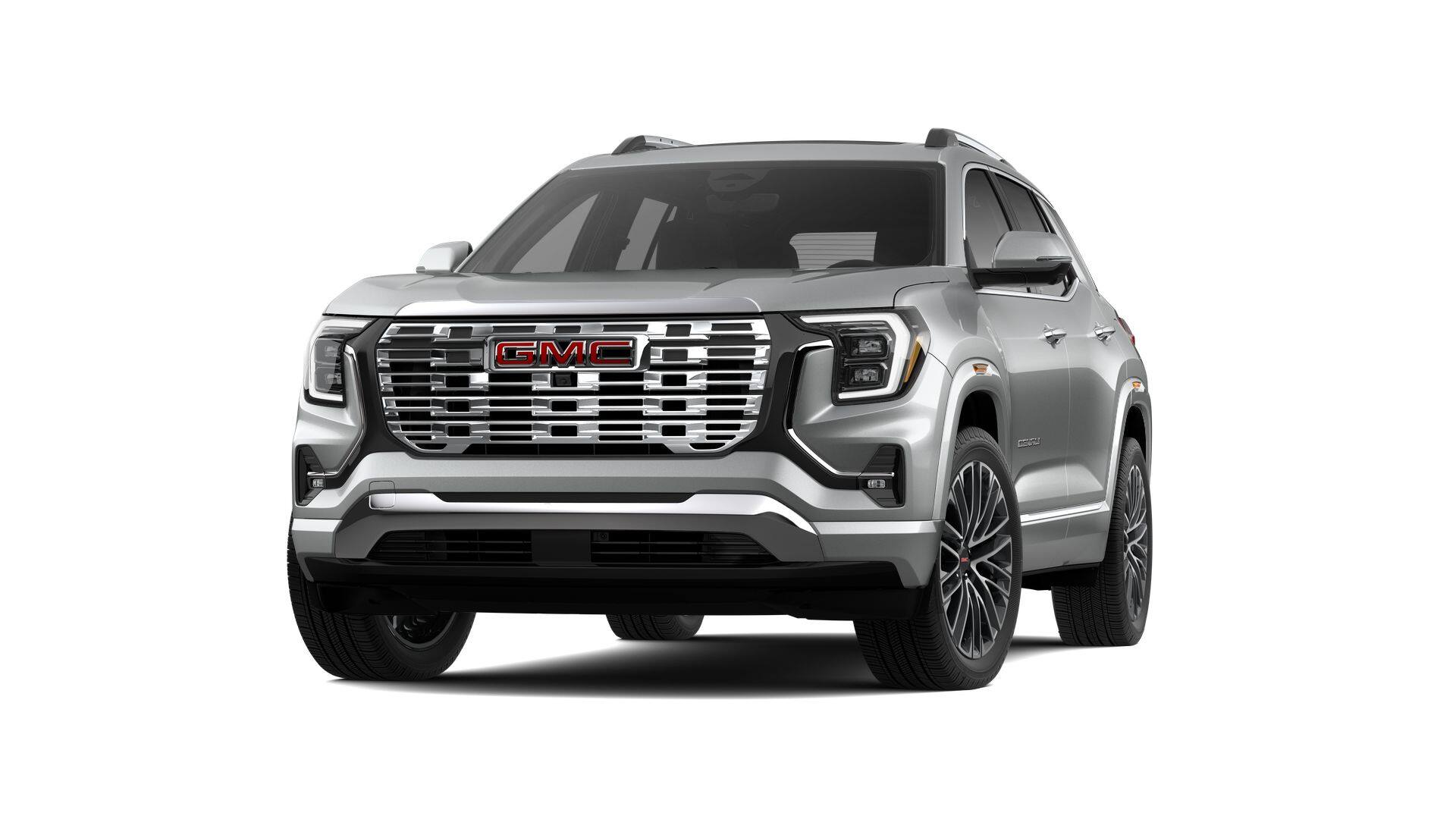 2026 GMC Terrain Denali in Sterling Metallic — front three-quarter view