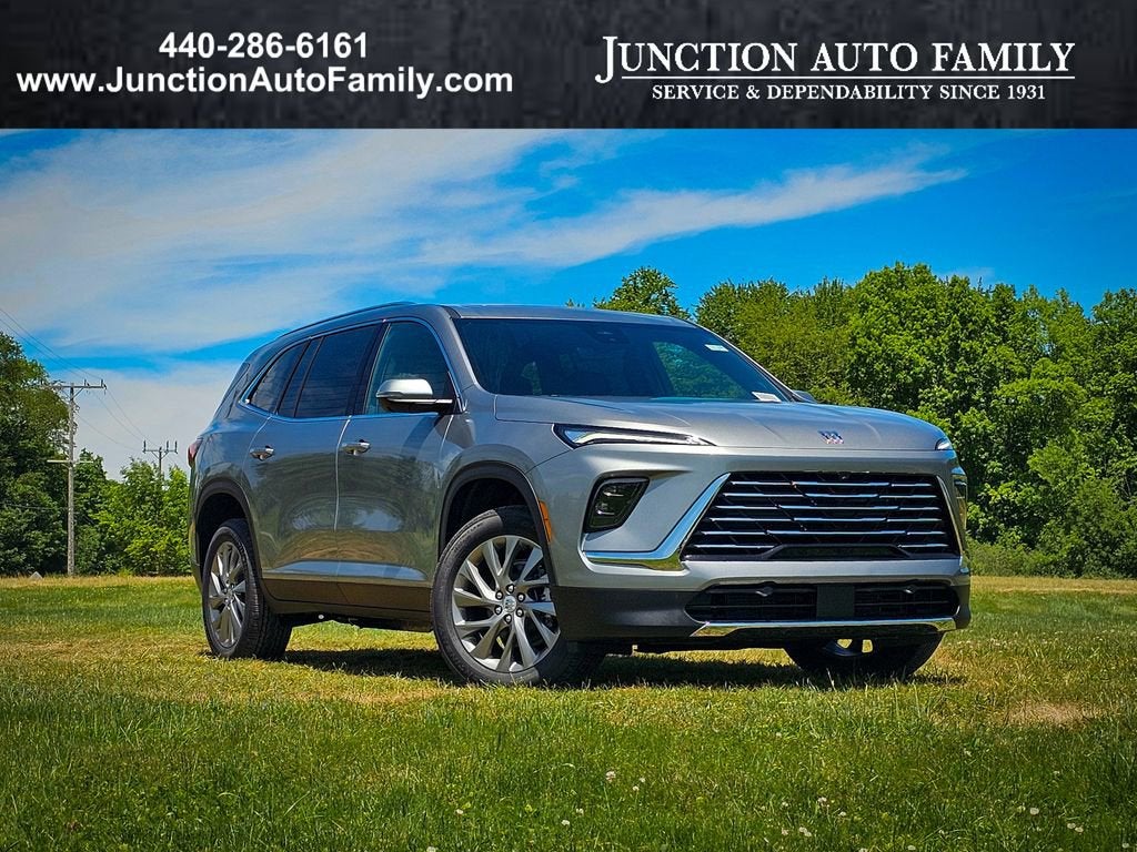2026 Buick Enclave Preferred in Moonstone Gray Metallic — front three-quarter view