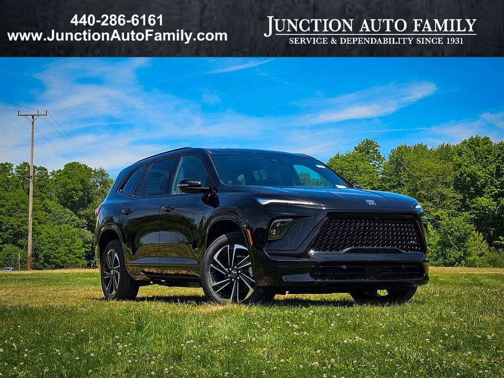 2026 Buick Enclave Sport Touring in Ebony Twilight Metallic — front three-quarter view