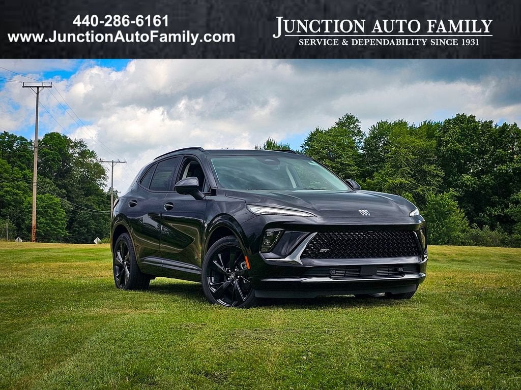 2026 Buick Envision Sport Touring in Ebony Twilight Metallic — front three-quarter view